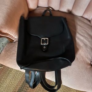 Vintage COACH black leather backpack